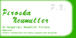 piroska neumuller business card